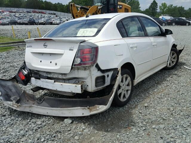 3N1AB61E09L694283 - 2009 NISSAN SENTRA 2.0 WHITE photo 4