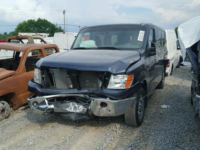 5BZAF0AA4FN852342 - 2015 NISSAN NV 3500 BLUE photo 2