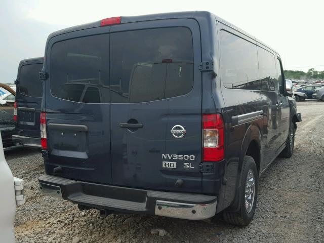 5BZAF0AA4FN852342 - 2015 NISSAN NV 3500 BLUE photo 4