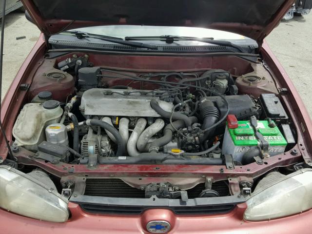 1Y1SK5483XZ410440 - 1999 CHEVROLET GEO PRIZM 勃艮第红 照片 7