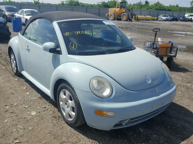 3VWCK21Y83M314842 - 2003 VOLKSWAGEN NEW BEETLE 蓝色 照片 1