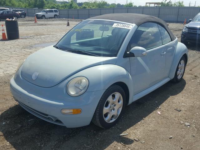 3VWCK21Y83M314842 - 2003 VOLKSWAGEN NEW BEETLE 蓝色 照片 2