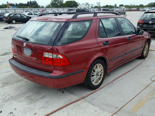 YS3ED59A753524750 - 2005 SAAB 9-5 ARC BURGUNDY photo 4