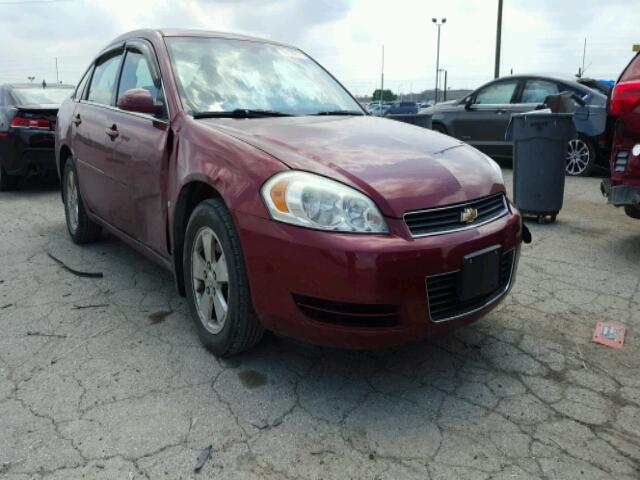 2G1WT58K579164549 - 2007 CHEVROLET IMPALA LT RED photo 1