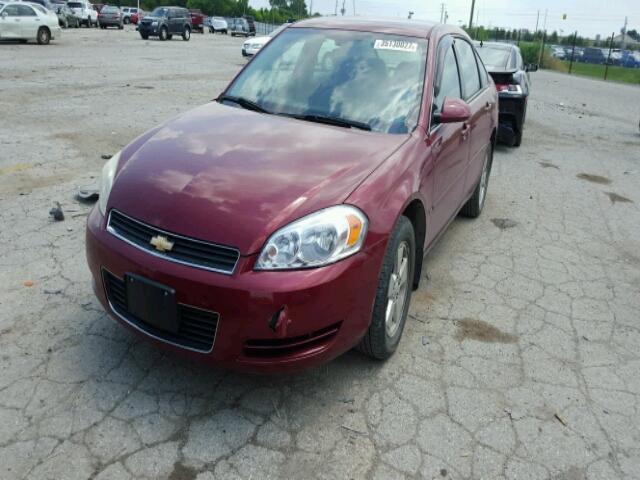 2G1WT58K579164549 - 2007 CHEVROLET IMPALA LT RED photo 2