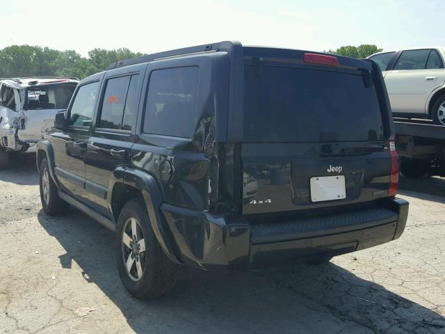 1J8HG48K98C209140 - 2008 JEEP COMMANDER 黑色 照片 3