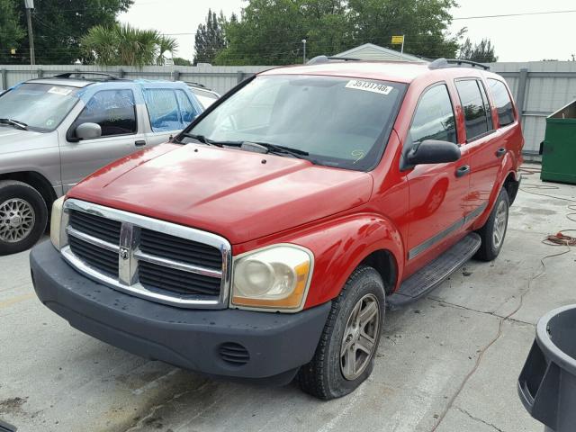 1D4HD38K06F114023 - 2006 DODGE DURANGO SX RED photo 2