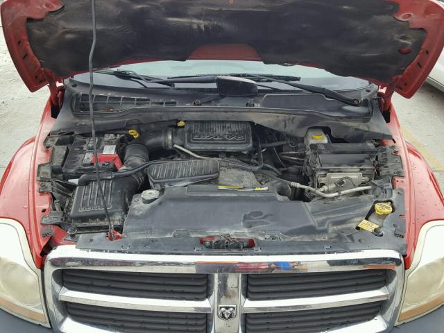 1D4HD38K06F114023 - 2006 DODGE DURANGO SX RED photo 7