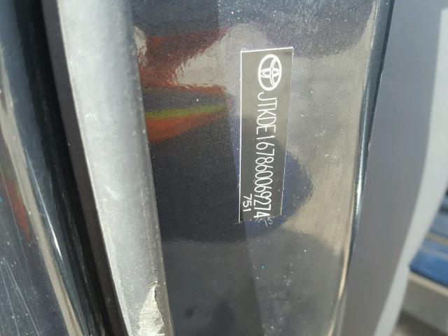 JTKDE167860069274 - 2006 TOYOTA SCION TC 石墨色 照片 10