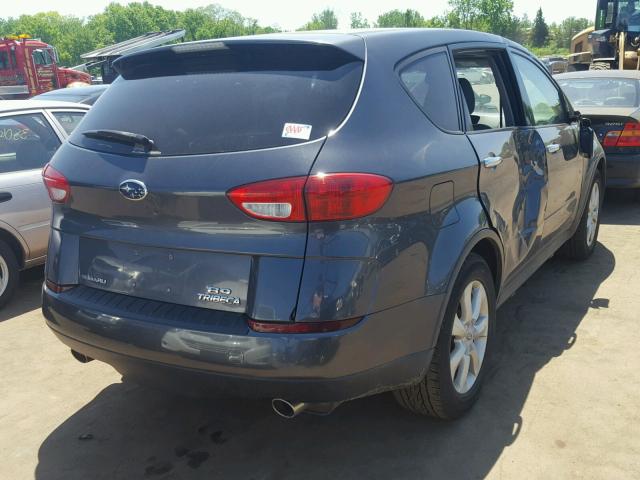 4S4WX82D074410042 - 2007 SUBARU B9 TRIBECA GRAY photo 4