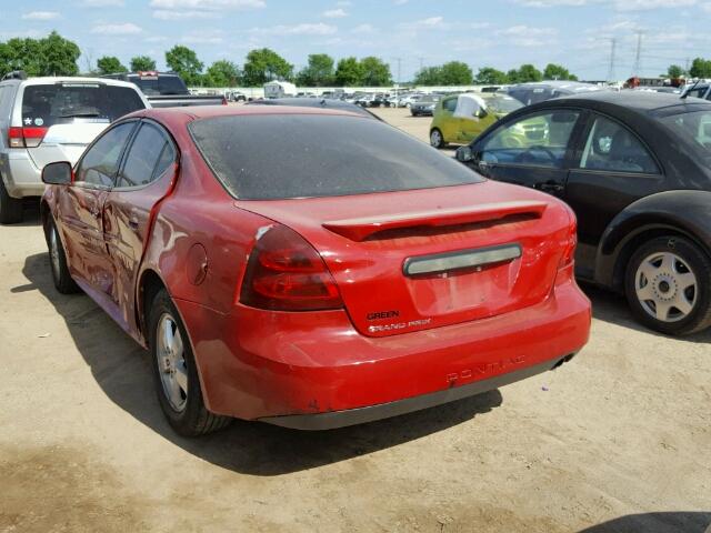 2G2WP552681144573 - 2008 PONTIAC GRAND PRIX RED photo 3