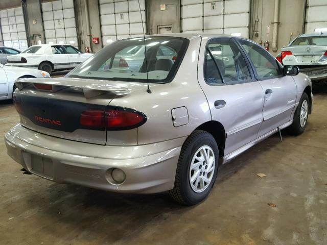 1G2JB524017222871 - 2001 PONTIAC SUNFIRE SE TAN photo 4