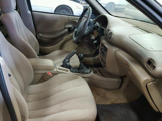 1G2JB524017222871 - 2001 PONTIAC SUNFIRE SE TAN photo 5