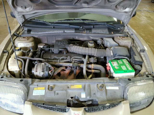 1G2JB524017222871 - 2001 PONTIAC SUNFIRE SE TAN photo 7