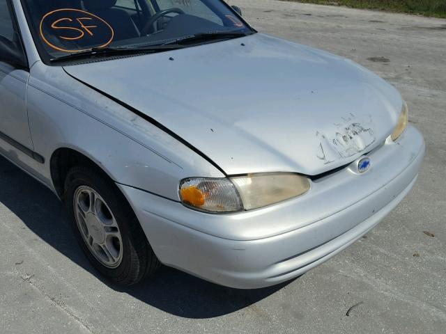 1Y1SK5285YZ431455 - 2000 CHEVROLET GEO PRIZM GRAY photo 9