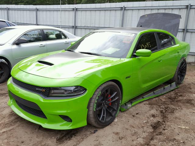 2C3CDXGJ1HH603172 - 2017 DODGE CHARGER R/ GREEN photo 2