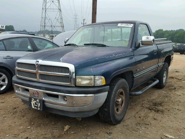 1B7HC16Y1SS375237 - 1995 DODGE RAM 1500 GREEN photo 2