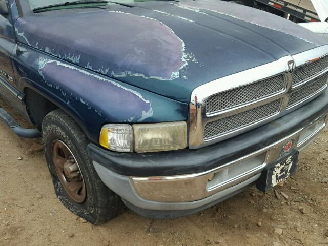 1B7HC16Y1SS375237 - 1995 DODGE RAM 1500 GREEN photo 9