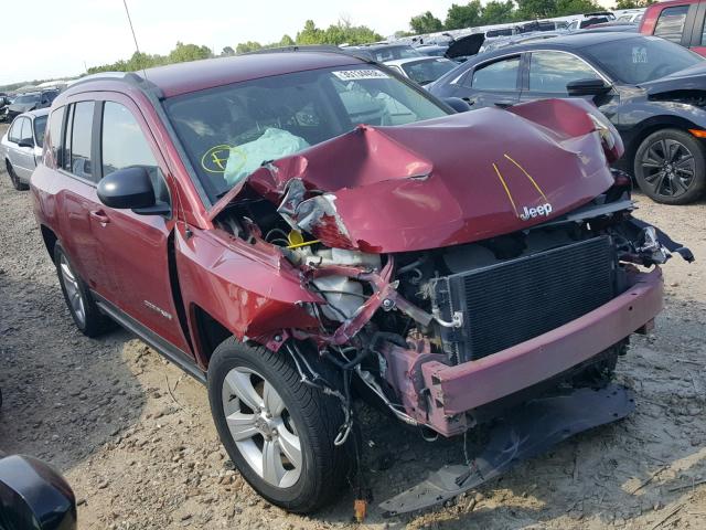 1C4NJDBB2ED809220 - 2014 JEEP COMPASS SP MAROON photo 1