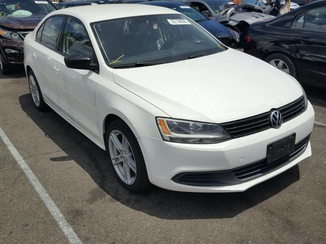 3VW2K7AJ6DM205597 - 2013 VOLKSWAGEN JETTA BASE 白色 照片 1