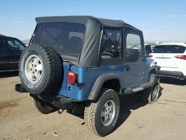 2BCHV81J6JB504676 - 1988 JEEP WRANGLER BLUE photo 4