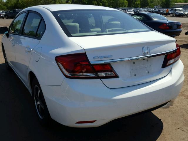 19XFB2F7XFE218029 - 2015 HONDA CIVIC SE WHITE photo 3