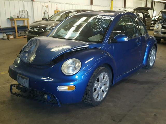 3VWCD21C93M433336 - 2003 VOLKSWAGEN NEW BEETLE Mavi foto 2