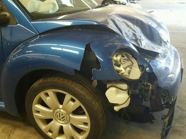 3VWCD21C93M433336 - 2003 VOLKSWAGEN NEW BEETLE Mavi foto 9