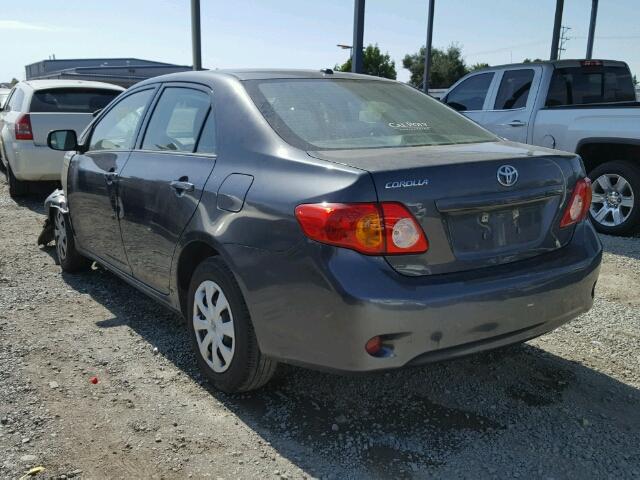 1NXBU4EE5AZ215937 - 2010 TOYOTA COROLLA BA CHARCOAL photo 3