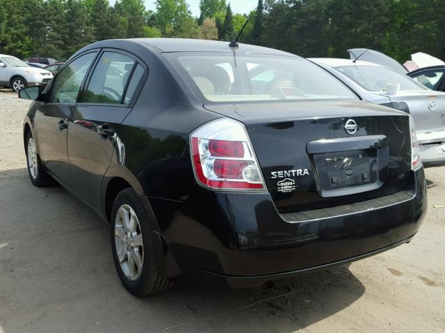 3N1AB61E58L725901 - 2008 NISSAN SENTRA 2.0 BLACK photo 3