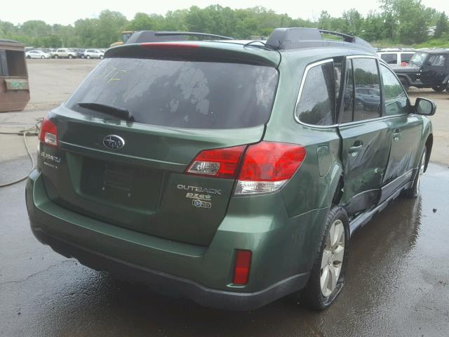 4S4BRBKC9A3340583 - 2010 SUBARU OUTBACK 2. GREEN photo 4