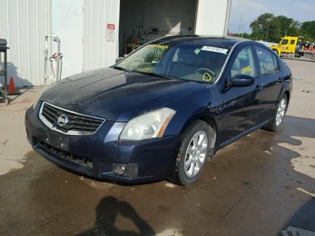 1N4BA41E58C836197 - 2008 NISSAN MAXIMA SE BLUE photo 2