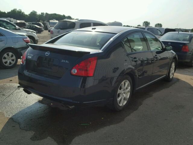 1N4BA41E58C836197 - 2008 NISSAN MAXIMA SE BLUE photo 4