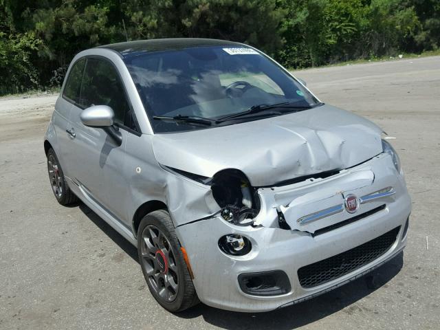 3C3CFFBR2DT748739 - 2013 FIAT 500 SPORT SILVER photo 1