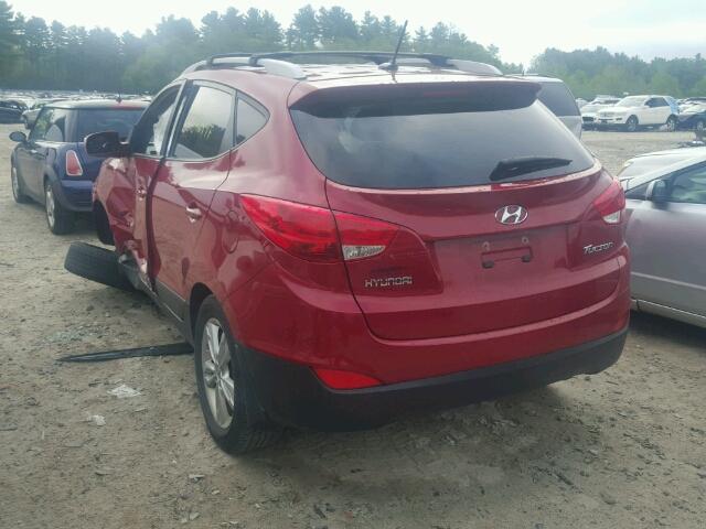 KM8JU3AC8DU663054 - 2013 HYUNDAI TUCSON GLS RED photo 3