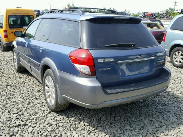 4S4BP66C397311558 - 2009 SUBARU OUTBACK 2. BLUE photo 3