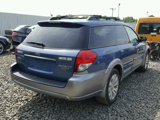 4S4BP66C397311558 - 2009 SUBARU OUTBACK 2. BLUE photo 4