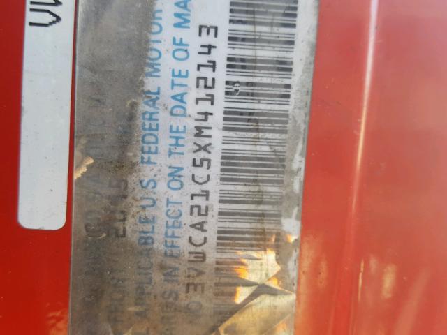 3VWCA21C5XM412143 - 1999 VOLKSWAGEN NEW BEETLE 红色 照片 10