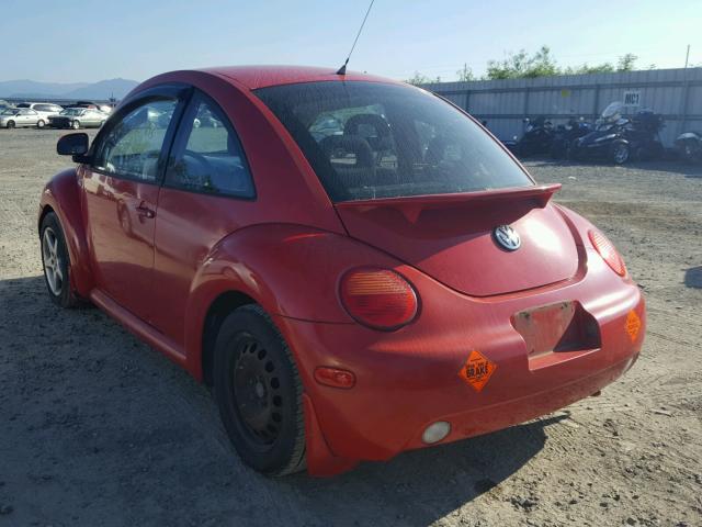 3VWCA21C5XM412143 - 1999 VOLKSWAGEN NEW BEETLE 红色 照片 3