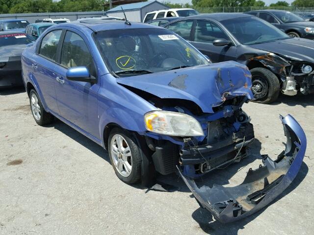 KL1TG56E39B400278 - 2009 CHEVROLET AVEO LT BLUE photo 1