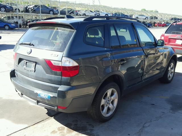 WBXPC934X7WE78318 - 2007 BMW X3 3.0SI GREEN photo 4