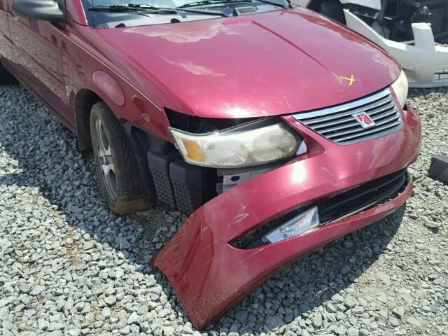 1G8AL52F45Z116535 - 2005 SATURN ION LEVEL BURGUNDY photo 10