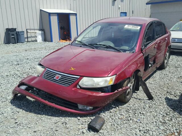 1G8AL52F45Z116535 - 2005 SATURN ION LEVEL BURGUNDY photo 2