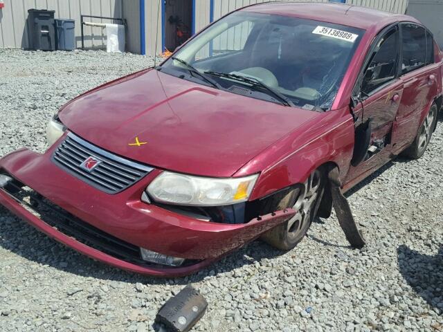 1G8AL52F45Z116535 - 2005 SATURN ION LEVEL BURGUNDY photo 9