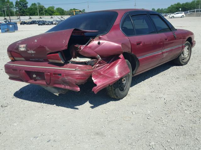 1G2HX52K1S4254102 - 1995 PONTIAC BONNEVILLE RED photo 4