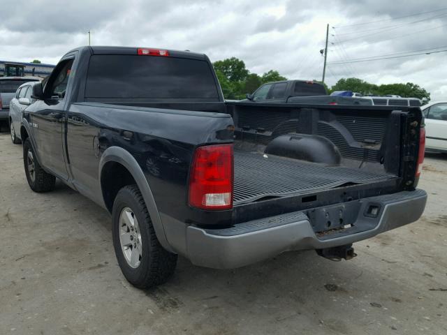 1D3HV16T39J532918 - 2009 DODGE RAM 1500 BLACK photo 3