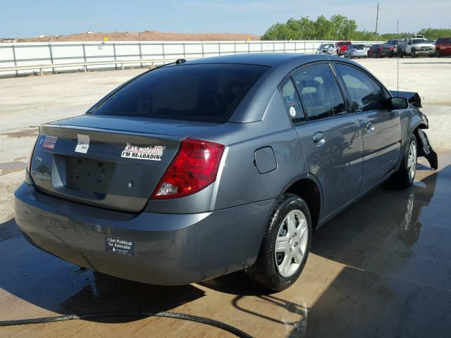 1G8AZ55F66Z100736 - 2006 SATURN ION LEVEL GRAY photo 4