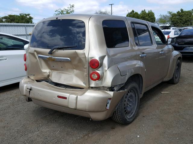 3GNDA13D47S541954 - 2007 CHEVROLET HHR LS GOLD photo 4