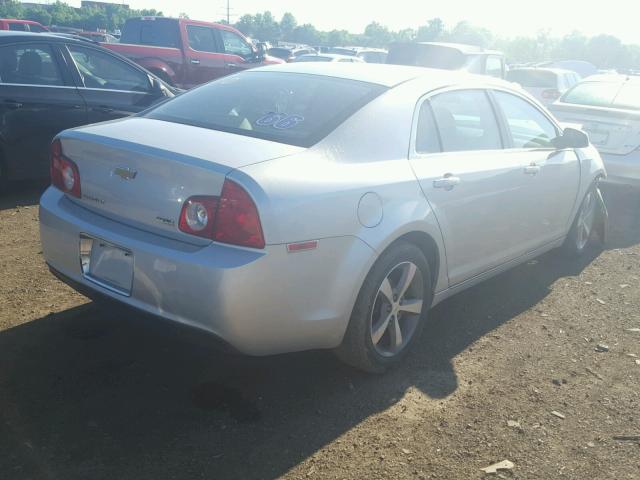 1G1ZC5EUXBF100963 - 2011 CHEVROLET MALIBU 1LT 银色 照片 4