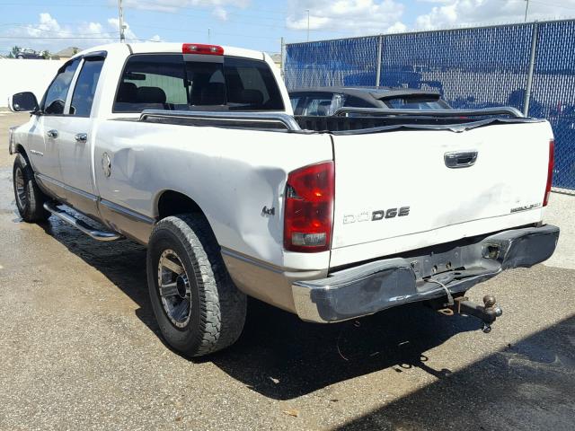 3D7KA28D14G143992 - 2004 DODGE RAM 2500 S WHITE photo 3
